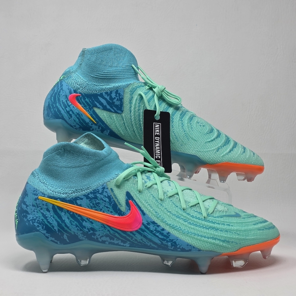 Nike Phantom Luna II EL LV8 SG Pro AC P Blue Teal FZ4945-300 Men's Cleats Sz 12 - Picture 2 of 10